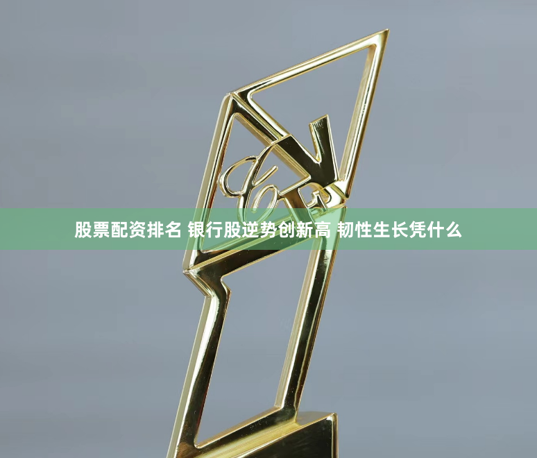 股票配资排名 银行股逆势创新高 韧性生长凭什么